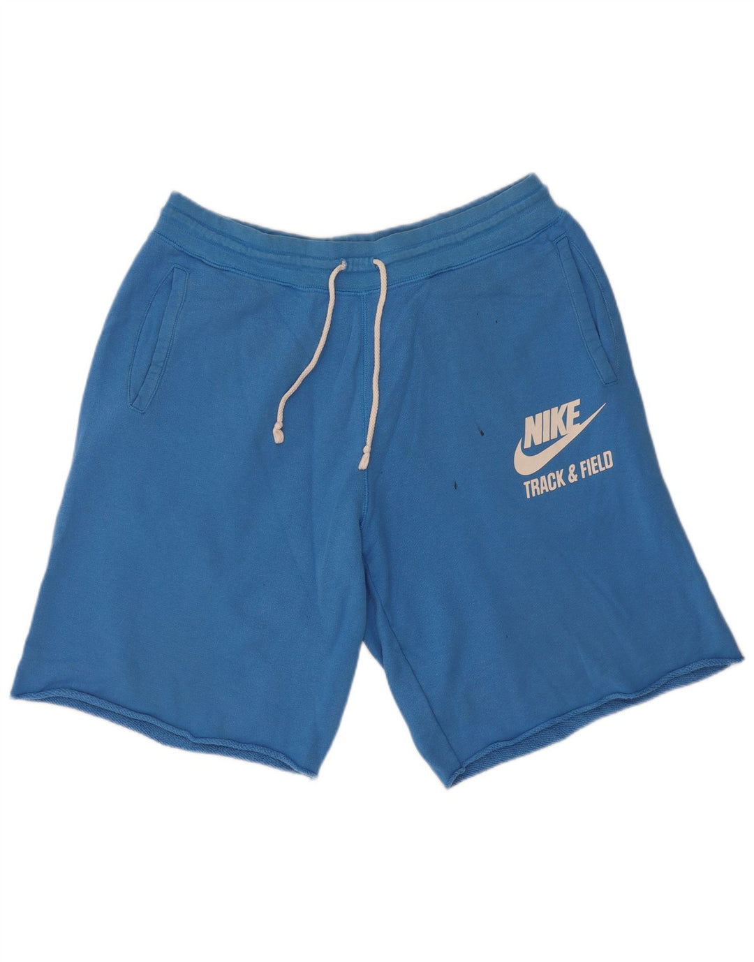 Nike - Pantalones cortos deportivos con gráficos para hombre, algodón azul grande