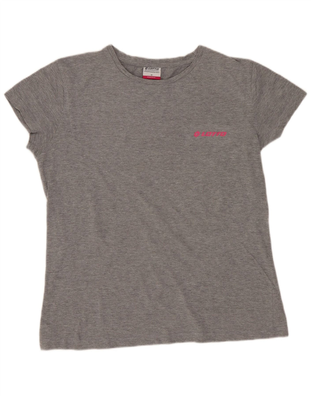LOTTO Camiseta Mujer Top UK 44 Algodón Gris Medio