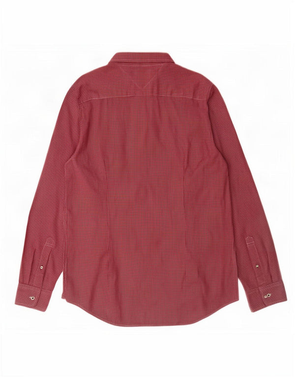 Tommy Hilfiger Camisa De Franela Slim Fit De Algodón A Cuadros Rojo Grande Para Hombre