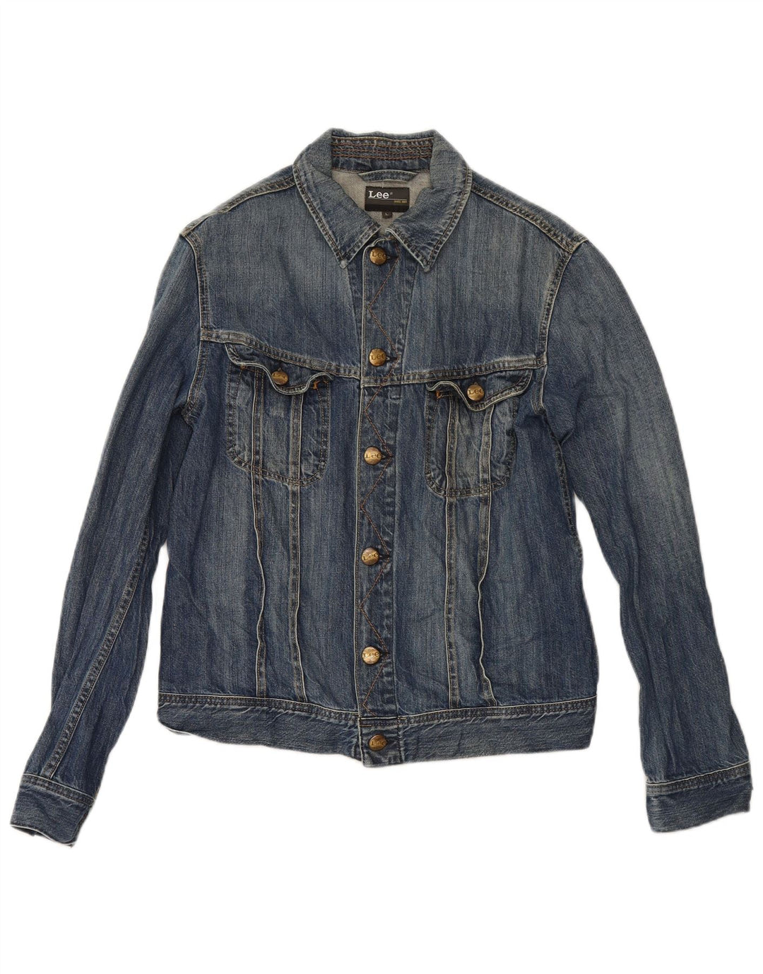 Lee Chaqueta Vaquera para Mujer UK 46 Grande Algodón Azul