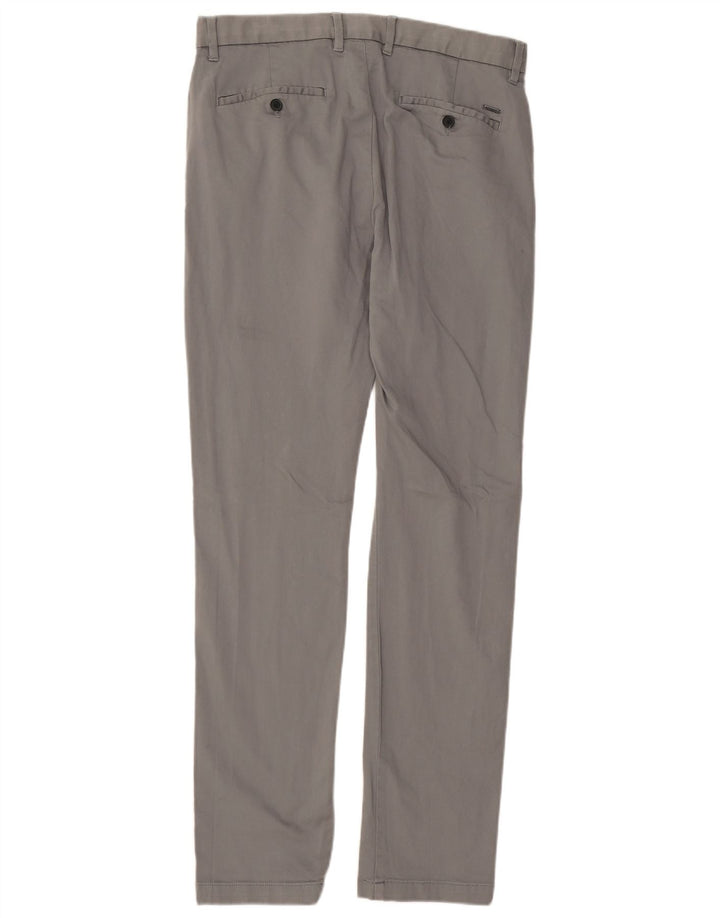 MARKS & SPENCER Pantalones chinos ajustados Autograph para hombre W32 L33 Algodón gris
