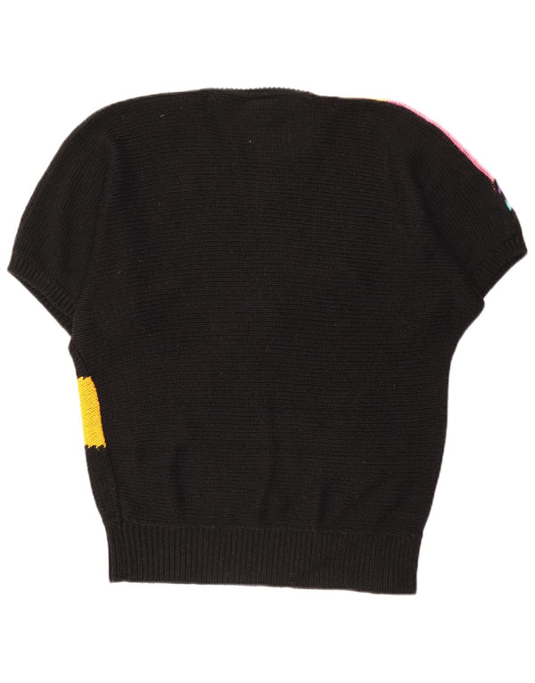 Yessica Jersey de cuello redondo para mujer EU 40/42 Medium Black Colourblock