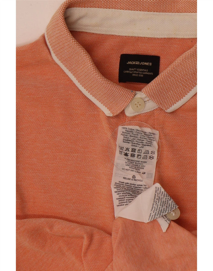 Polo Jack & Jones Hombre Small Naranja Algodón