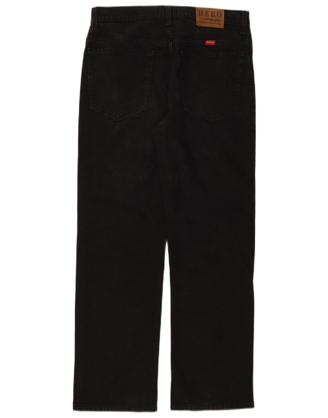 WRANGLER Vaqueros rectos de corte regular Hero para hombre W33 L30 Algodón negro