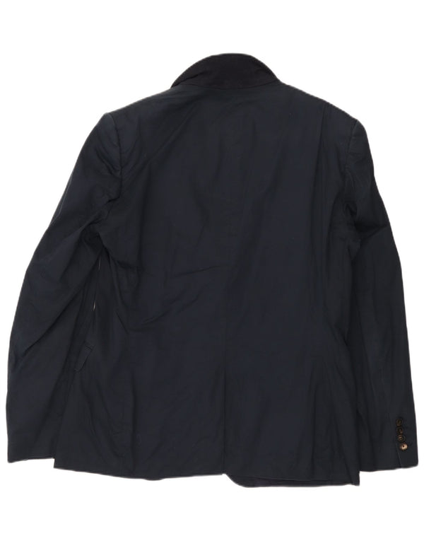 Reiss Chaqueta tipo blazer de 2 botones para hombre UK 42 XL Algodón azul marino