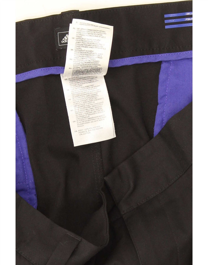 Pantalón de traje recto Adidas para hombre W40 L30 Poliéster negro