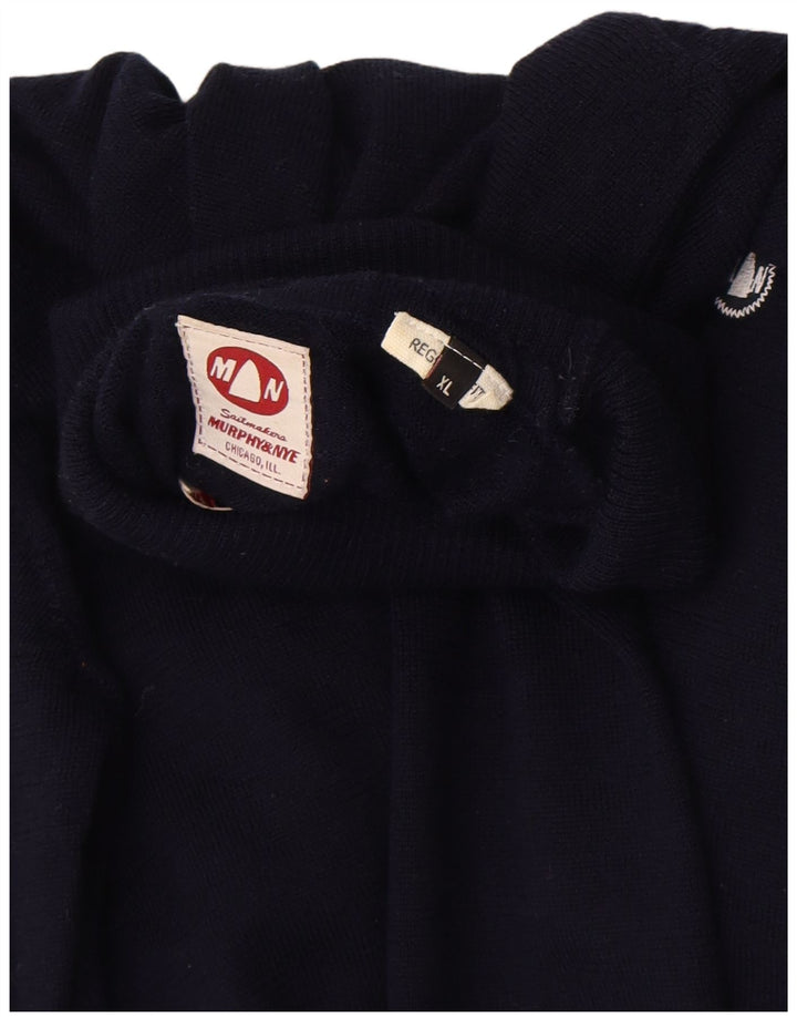 Murphy & Nye Suéter tipo jersey con cuello vuelto y ajuste regular para mujer XL Azul marino