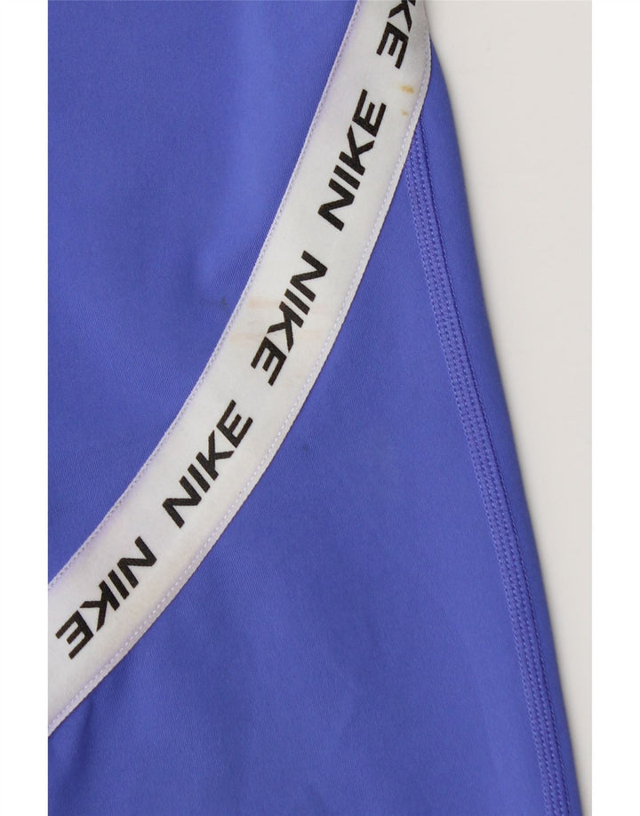 Nike Leggings capri gráficos para mujer UK 8 Pequeño azul Colorblock Poliéster