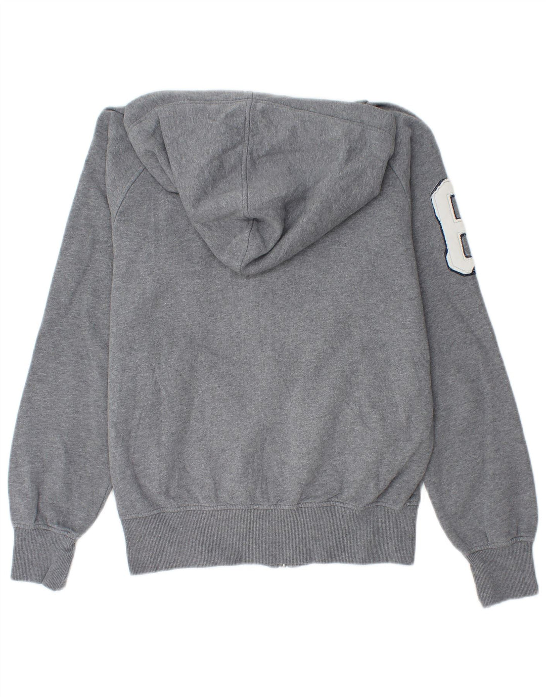 SPALDING Sudadera con capucha y cremallera gráfica para hombre de algodón gris medio con bloques de color