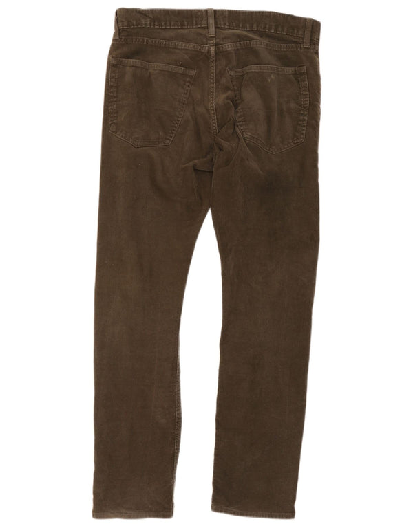 Marks & Spencer Pantalones de pana ajustados para hombre W32 L31 Algodón caqui