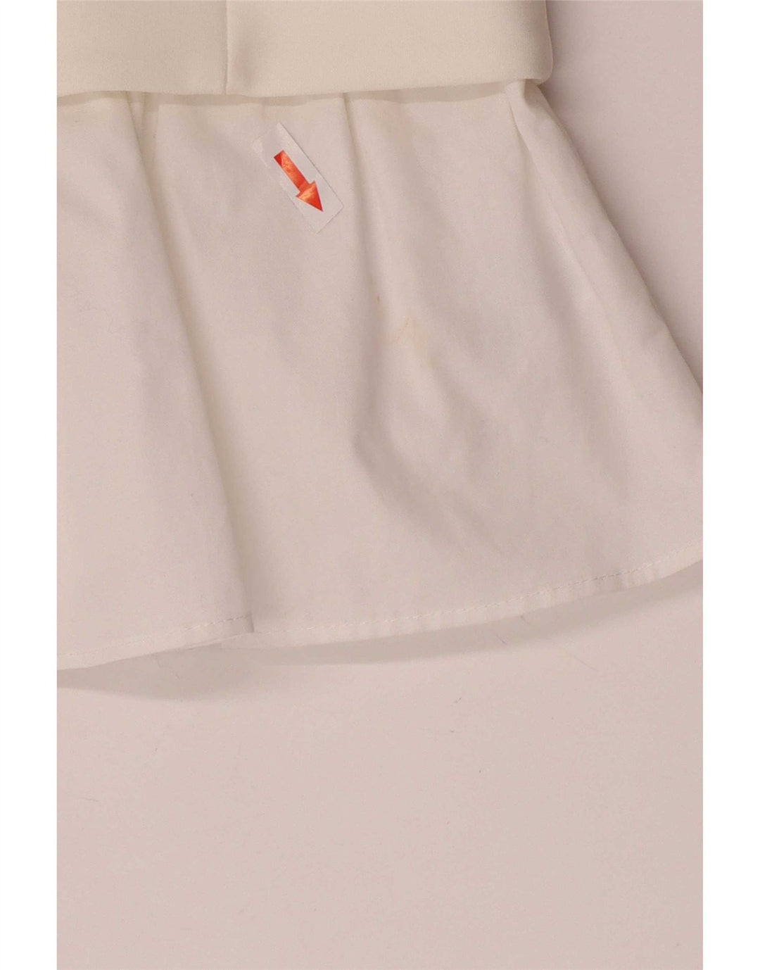 Zara Mujer Cami Top UK 40 Medio Blanco Colorblock Poliéster