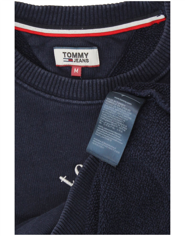 Tommy Hilfiger Sudadera gráfica para mujer Jumper UK 14 Medium Azul marino
