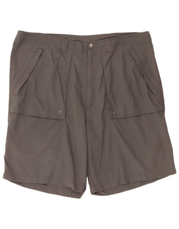 Adidas Pantalones cortos casuales para hombre XL W38 Gris Poliéster