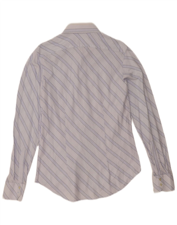 BENETTON Mens Shirt Medium Blue Striped