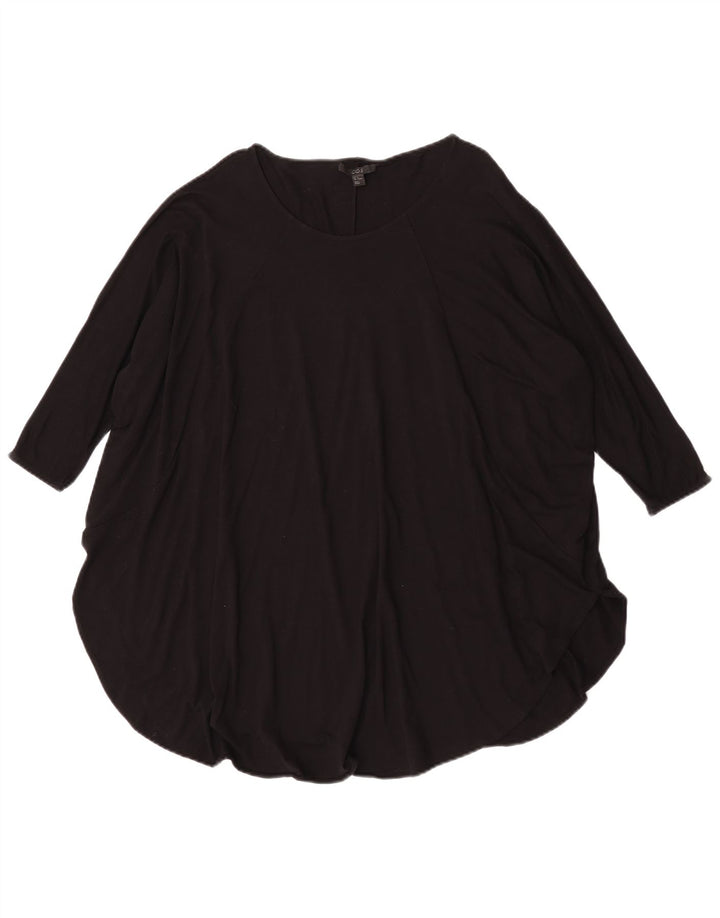 Cos Top tipo túnica extragrande de manga 3/4 para mujer UK 44 Viscosa negra mediana