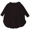 Cos Top tipo túnica extragrande de manga 3/4 para mujer UK 44 Viscosa negra mediana