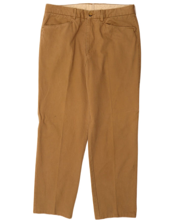 Fay Pantalones rectos informales para hombre IT 48 Medium W34 L30 Beige Algodón