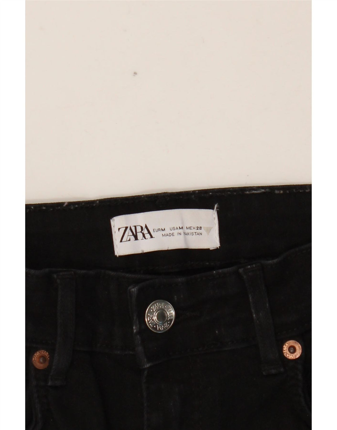 Vaqueros Zara Mujer Skinny Medium W28 L26 Negro