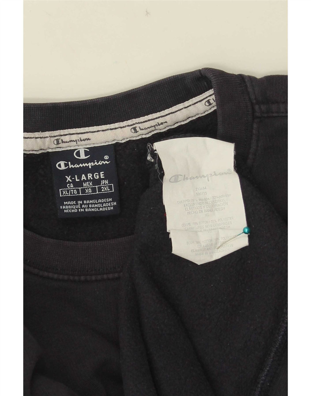 Champion Sudadera Hombre Jumper XL Azul Marino Algodón