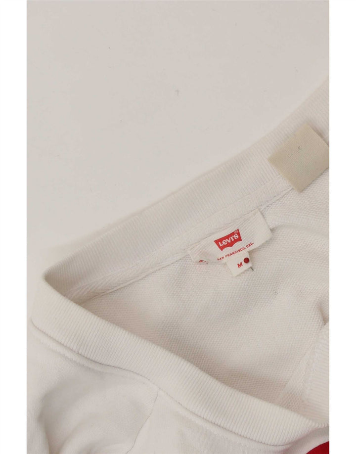 Levi's - Sudadera gráfica para mujer, talla 40, talla mediana, color blanco