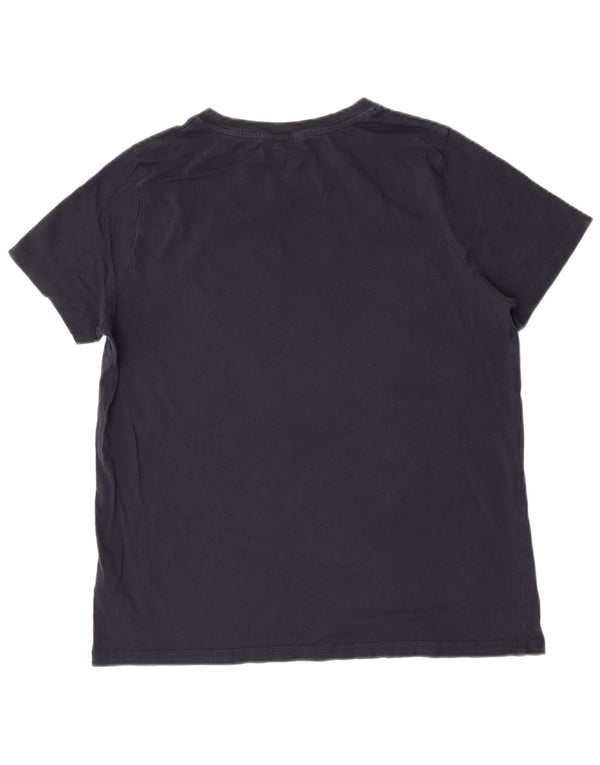 Tommy Hilfiger Camiseta gráfica para mujer Top UK 18 XL Algodón azul marino