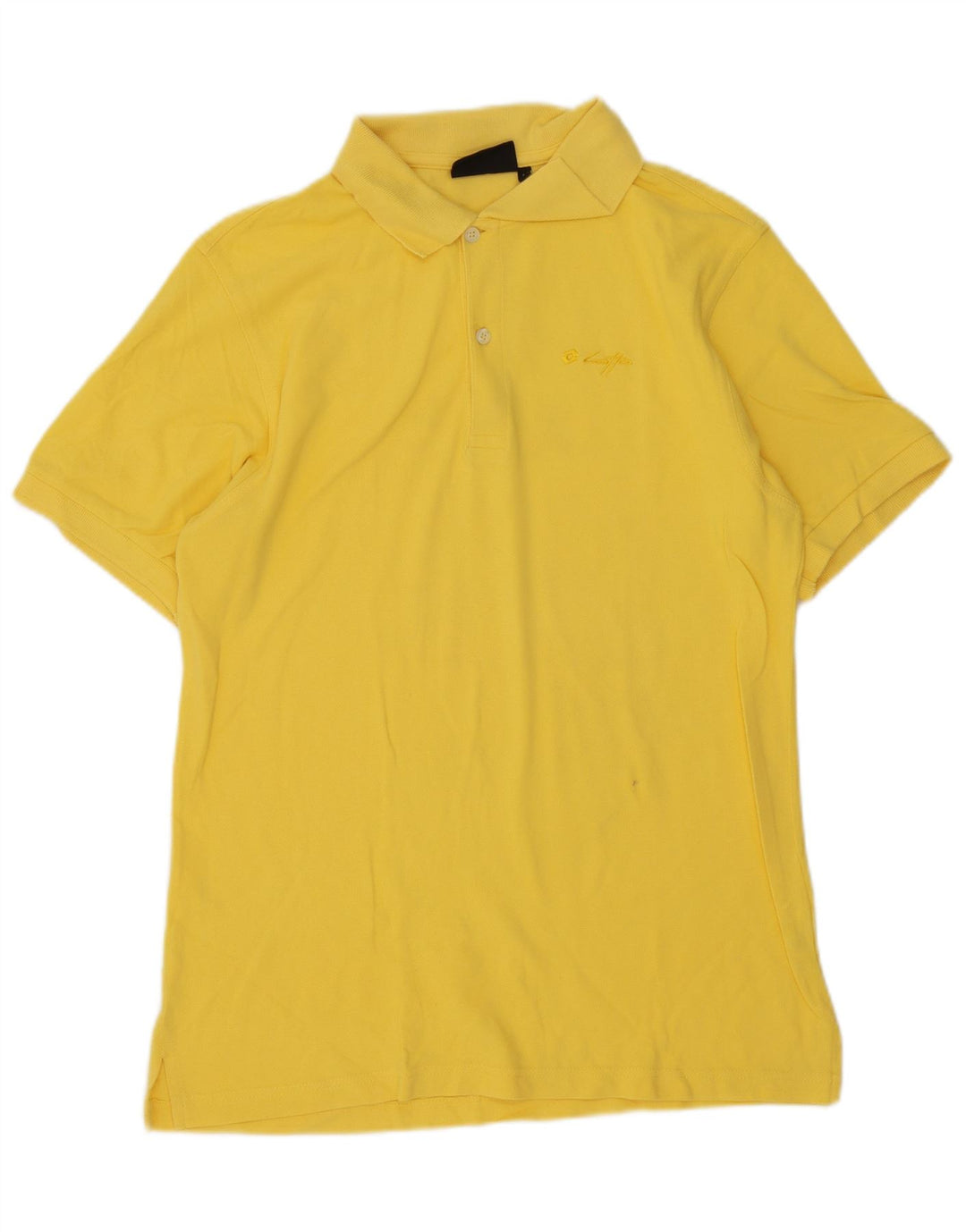 Polo Lotto Hombre Grande Amarillo Algodón