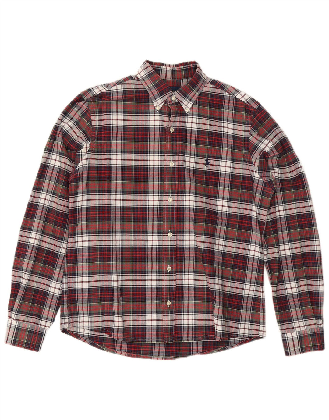 RALPH LAUREN Camisa De Franela Mediana De Algodón A Cuadros Multicolor Hombre