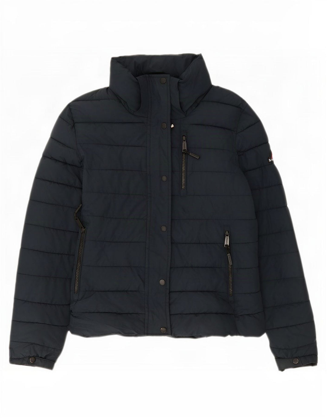 Superdry Chaqueta Acolchada Mujer UK 40 Small Poliéster Azul Marino