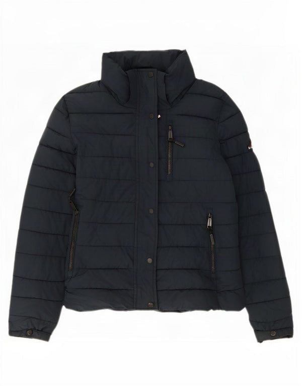 Superdry Chaqueta Acolchada Mujer UK 40 Small Poliéster Azul Marino