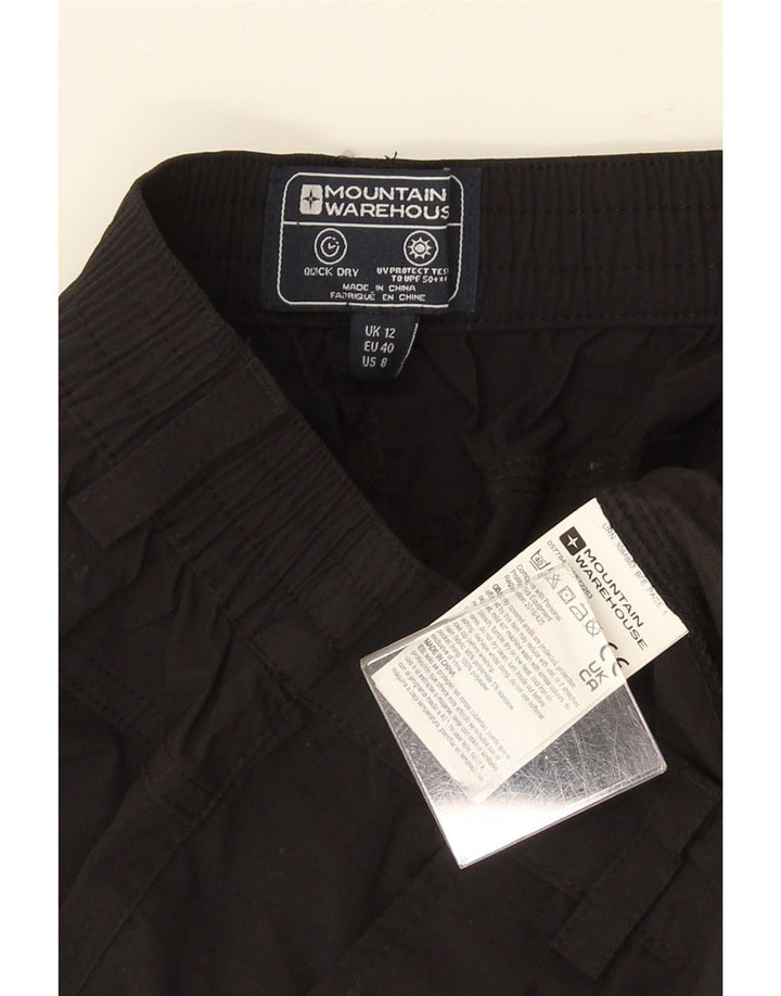 Pantalones cortos chinos para mujer Mountain Warehouse UK 12 Medium W30 Poliéster negro