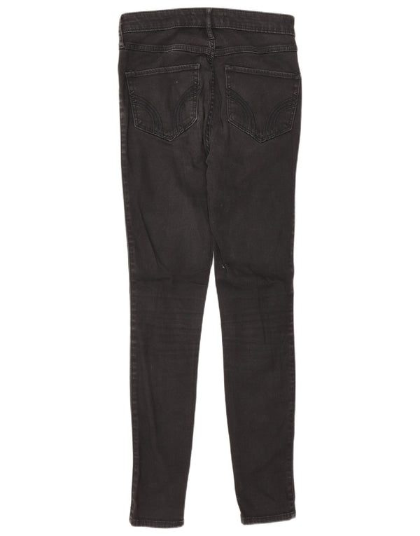 Hollister Jeans Ajustados para Mujer US 3 XS W26 L29 Algodón Negro