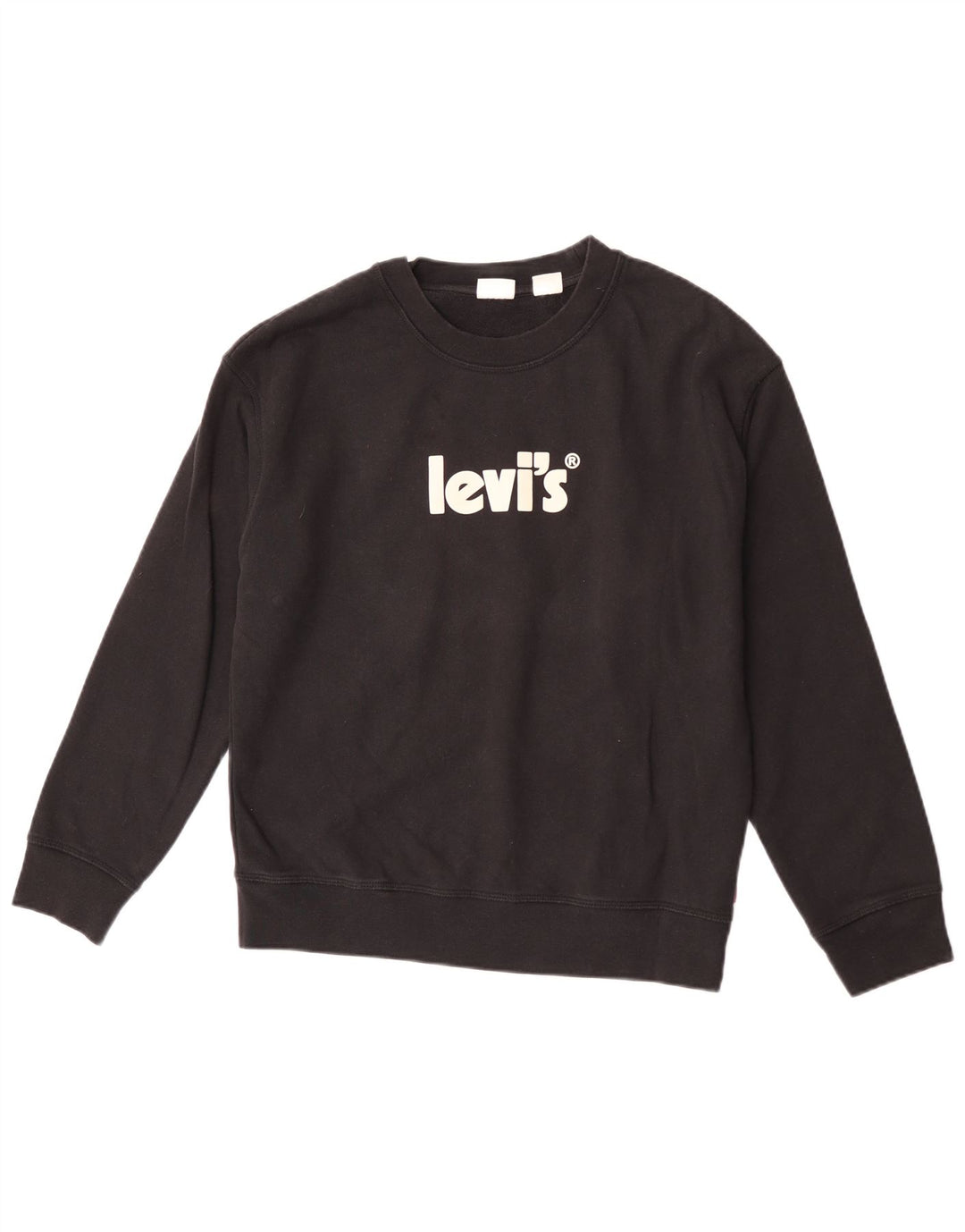 Levi's Hombre Sudadera Gráfica Jersey Pequeño Algodón Negro