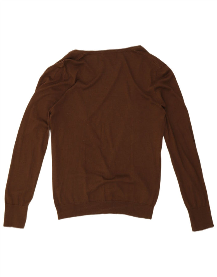 Massimo Dutti Cárdigan Mujer UK 42 Marrón Medio
