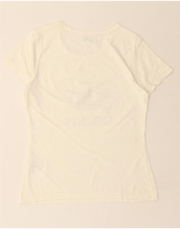 Camiseta gráfica ADIDAS para mujer Top IT 42 Algodón blanco mediano