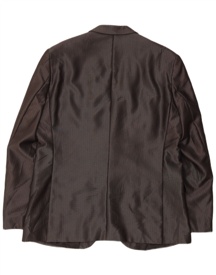 Angelo Litrico Traje de 3 piezas para hombre EU 54 2XL W38 L30 Gris Pinstripe Classic