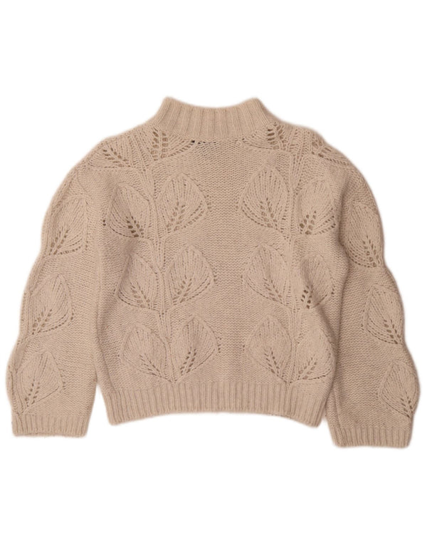 Massimo Dutti Jersey con Cuello Alto para Mujer UK 4 XS Off White