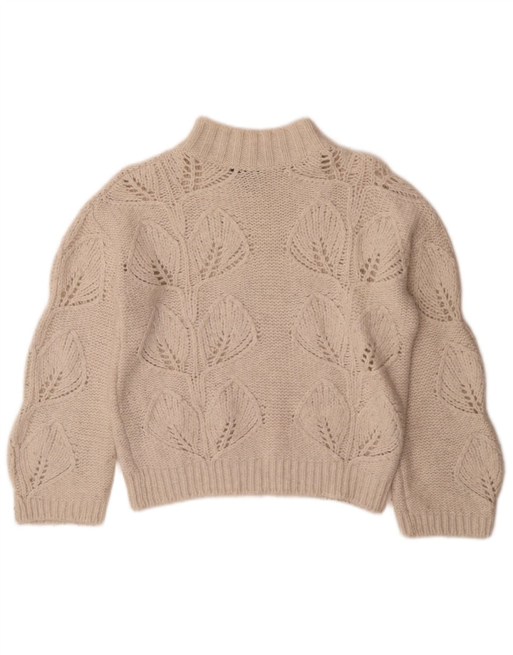 Massimo Dutti Jersey con Cuello Alto para Mujer UK 4 XS Off White