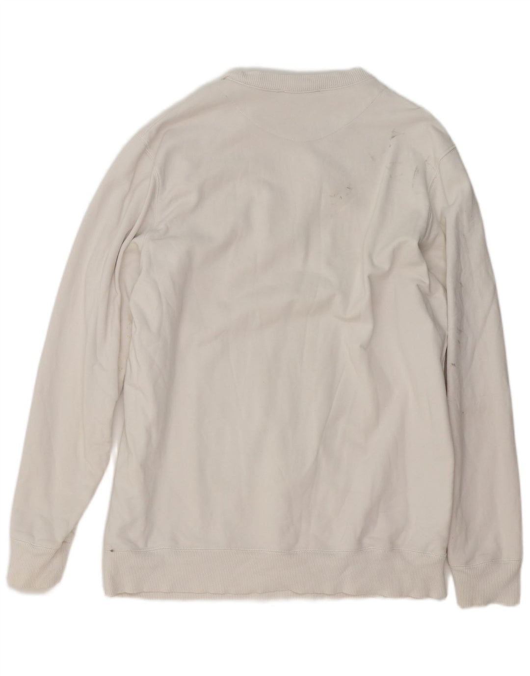 Diesel Hombre Sudadera Gráfica Jumper XL Algodón Blanco