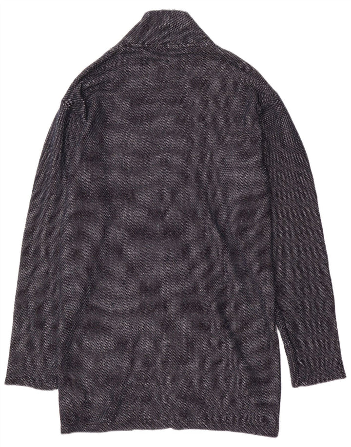 Zara Hombre Cardigan Sweater XL Azul Marino Poliéster