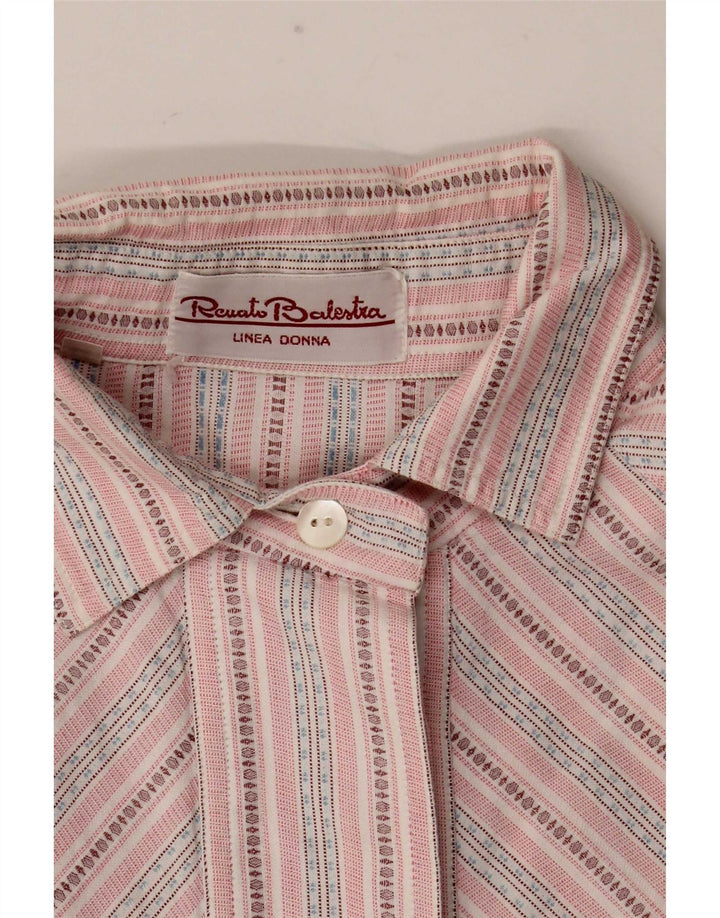 Camisa Mujer Renato Balestra IT 44 Mediano Rosa Rayas