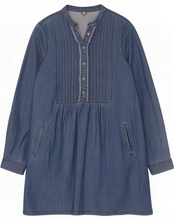 Zara Camisa Niña Denim Manga Larga 13-14 Años Azul Algodón