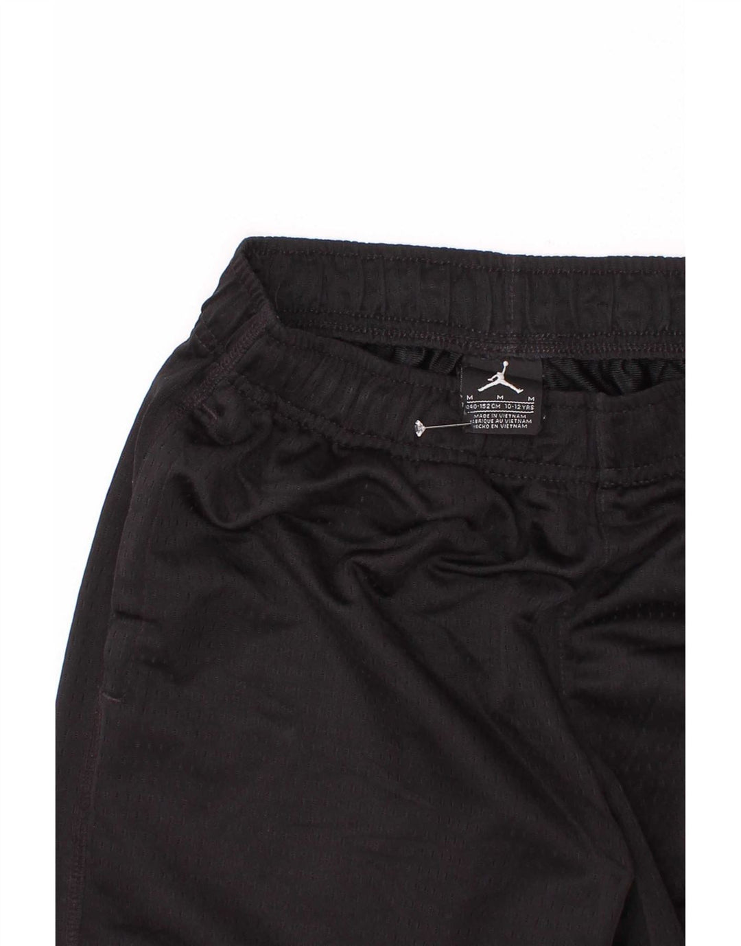 Jordan - Pantalones cortos deportivos para niños de 10 a 11 años, talla mediana, color negro