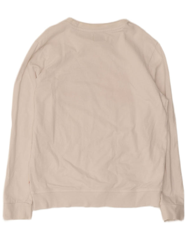 Americanino Sudadera gráfica para mujer Jumper UK 12 Medium White Cotton