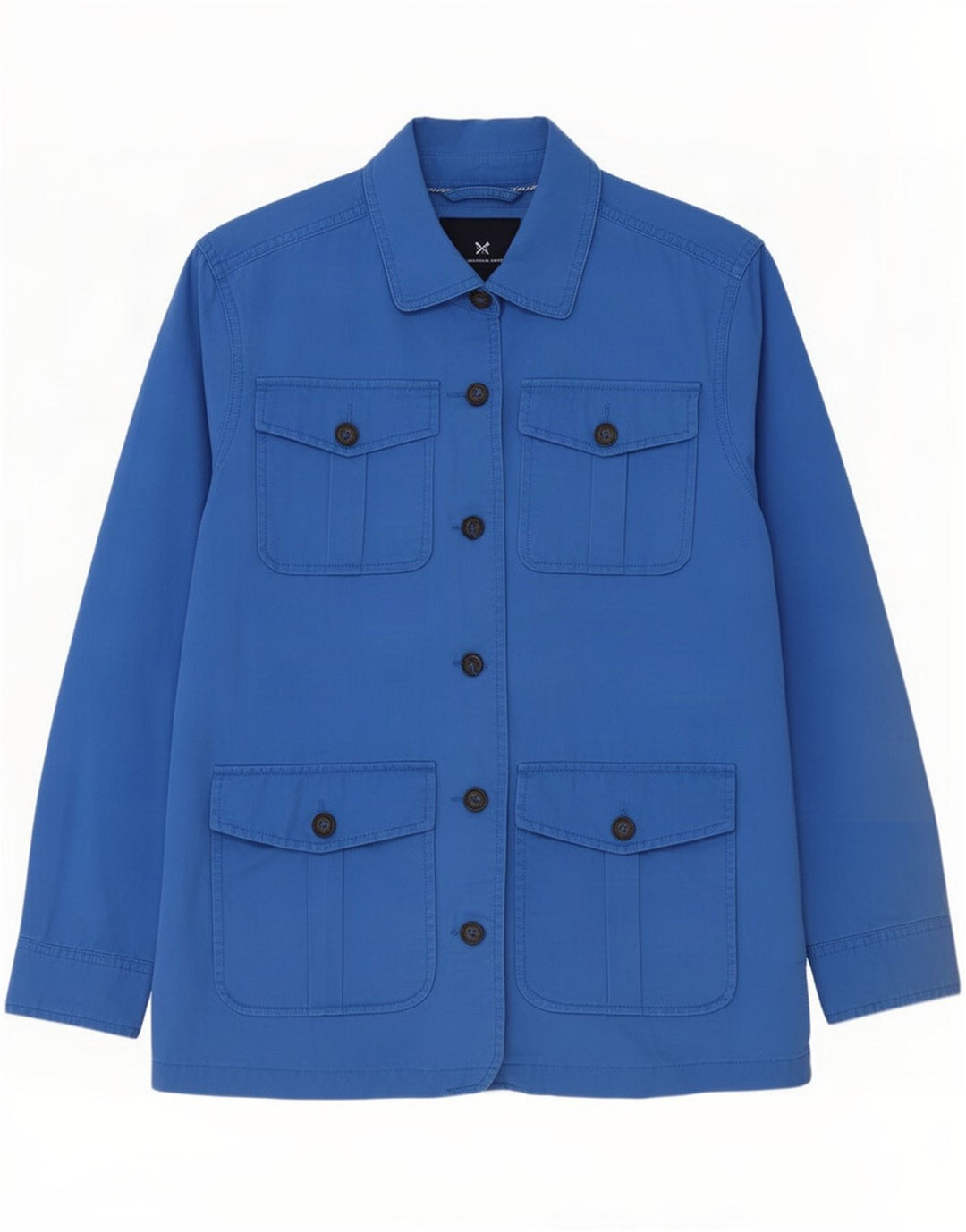 Crew Clothing Chaqueta utilitaria para mujer UK 44 Algodón azul medio