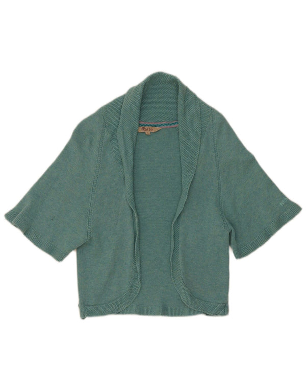 Fat Face Cárdigan Bolero de Manga Corta para Mujer UK 40 Small Azul