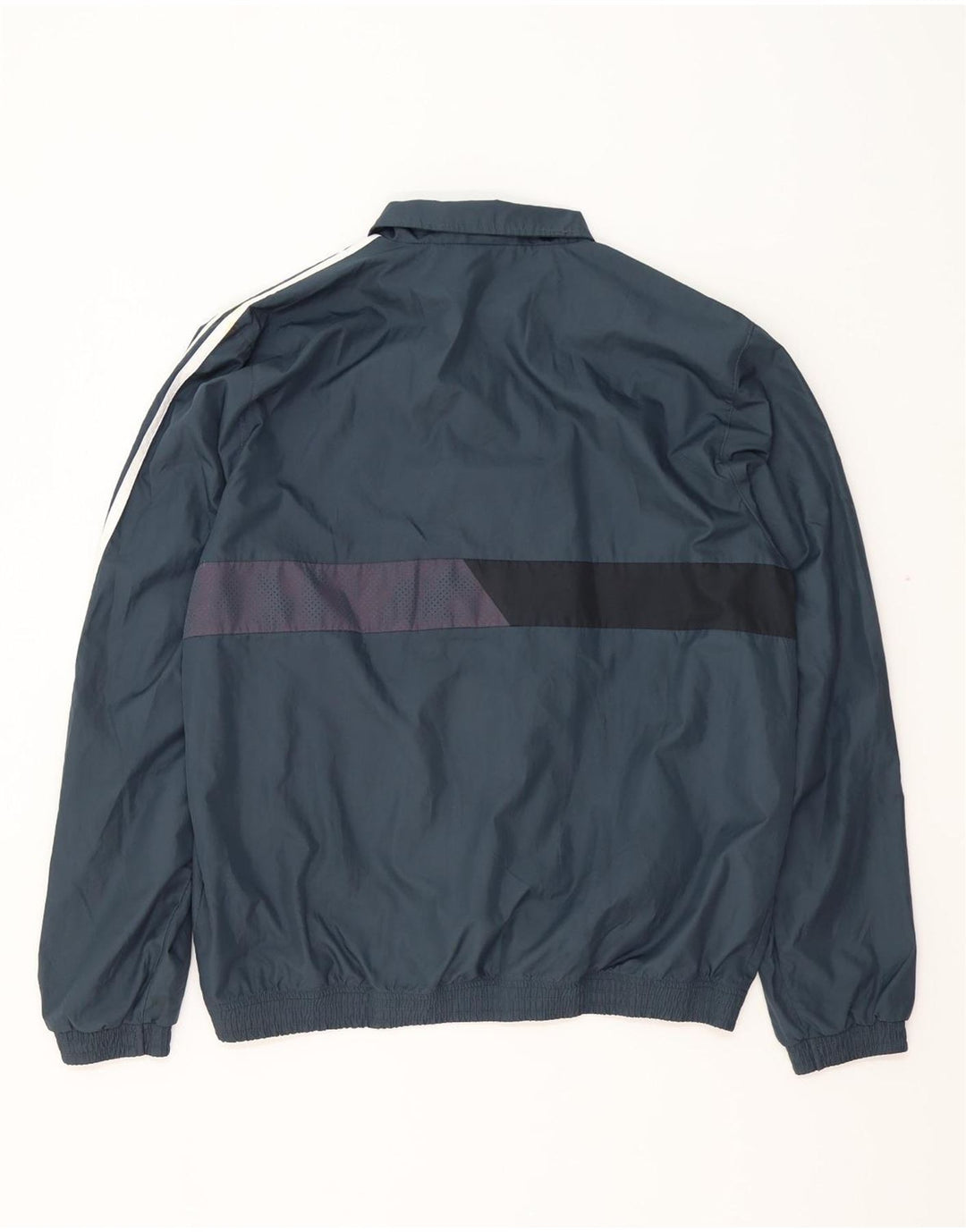 ADIDAS Chaqueta de chándal para hombre Reino Unido 44/46 Grande Azul marino Colorblock