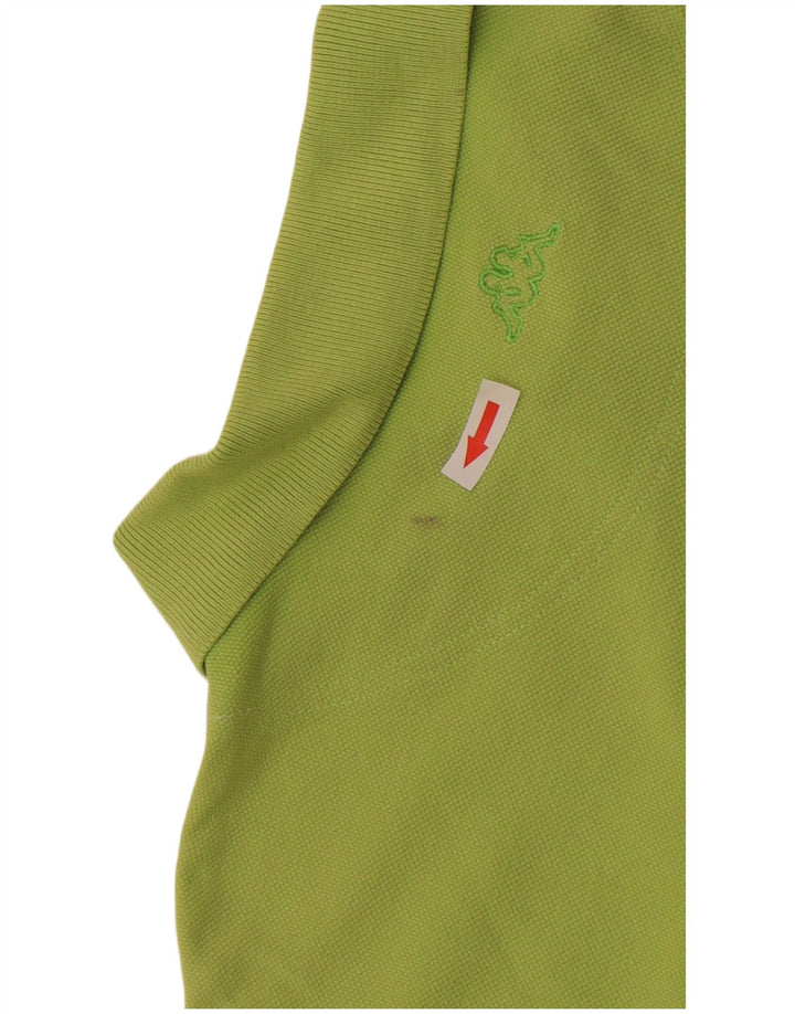 Kappa Polo Hombre Grande Verde Algodón