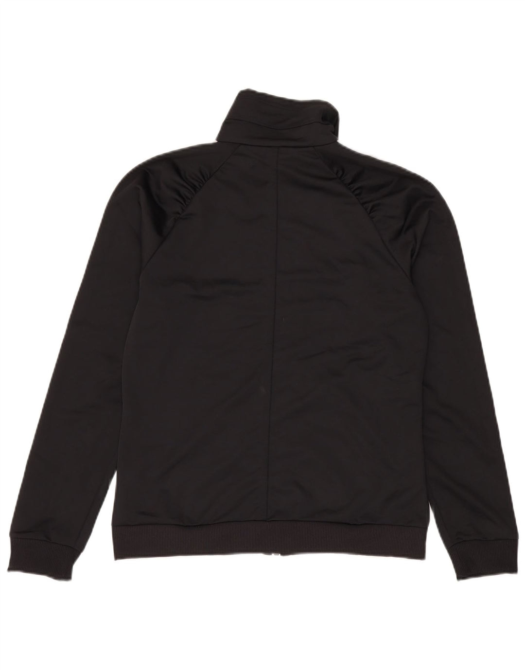 Adidas Mujer Chándal Top Chaqueta UK 12 Mediano Negro Poliéster