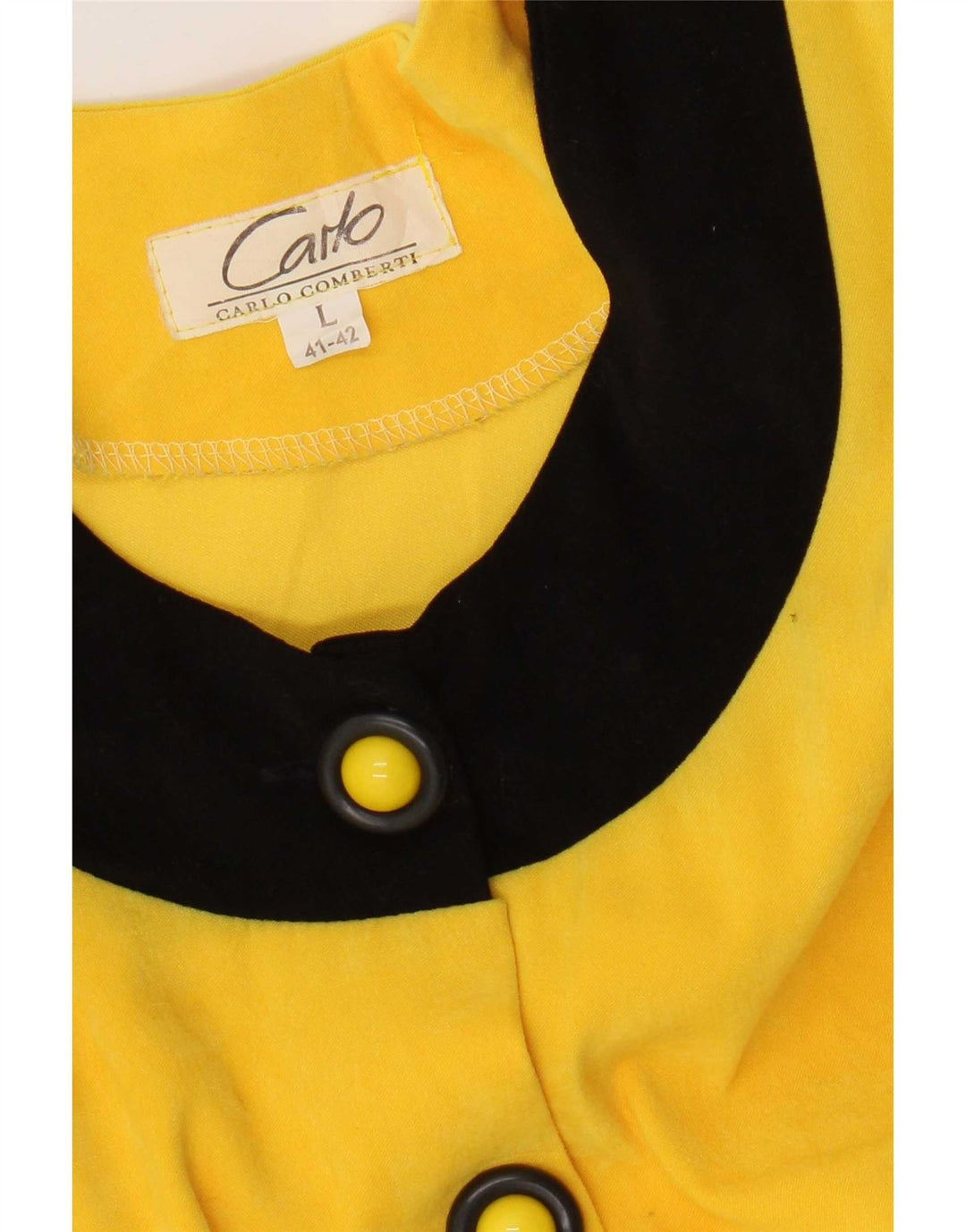 Carlo Comberti Chaqueta tipo blazer de 5 botones para mujer UK 44 Grande Color amarillo