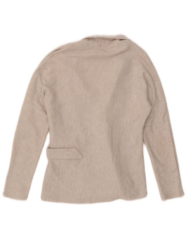 Phase Eight Suéter tipo cárdigan cruzado para mujer Reino Unido 10 Pequeño Poliéster beige